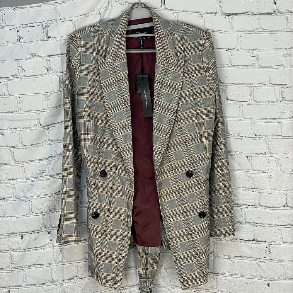 BCBGMAXAZRIA plaid jacket